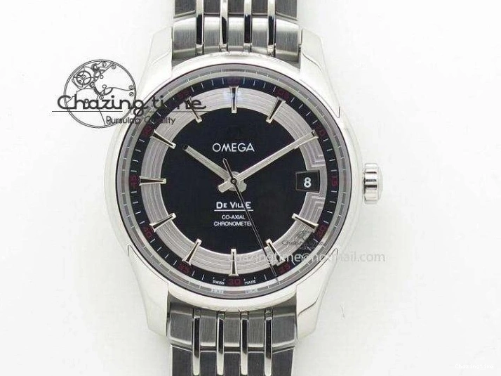 0227 FashionForward De Ville SS MK 1:1 Best Edition White Dial SS Markers On Leather Strap Miyota 9015 V 8077